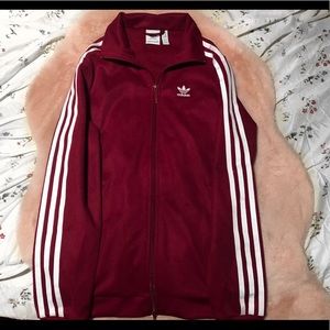 BNWOT New Adidas Superstar Track Jacket in Maroon